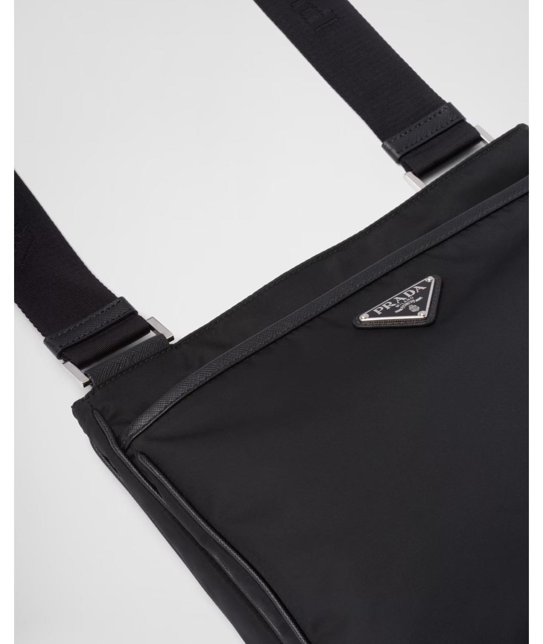 PRADA Черная синтетическая сумка на плечо, фото 4