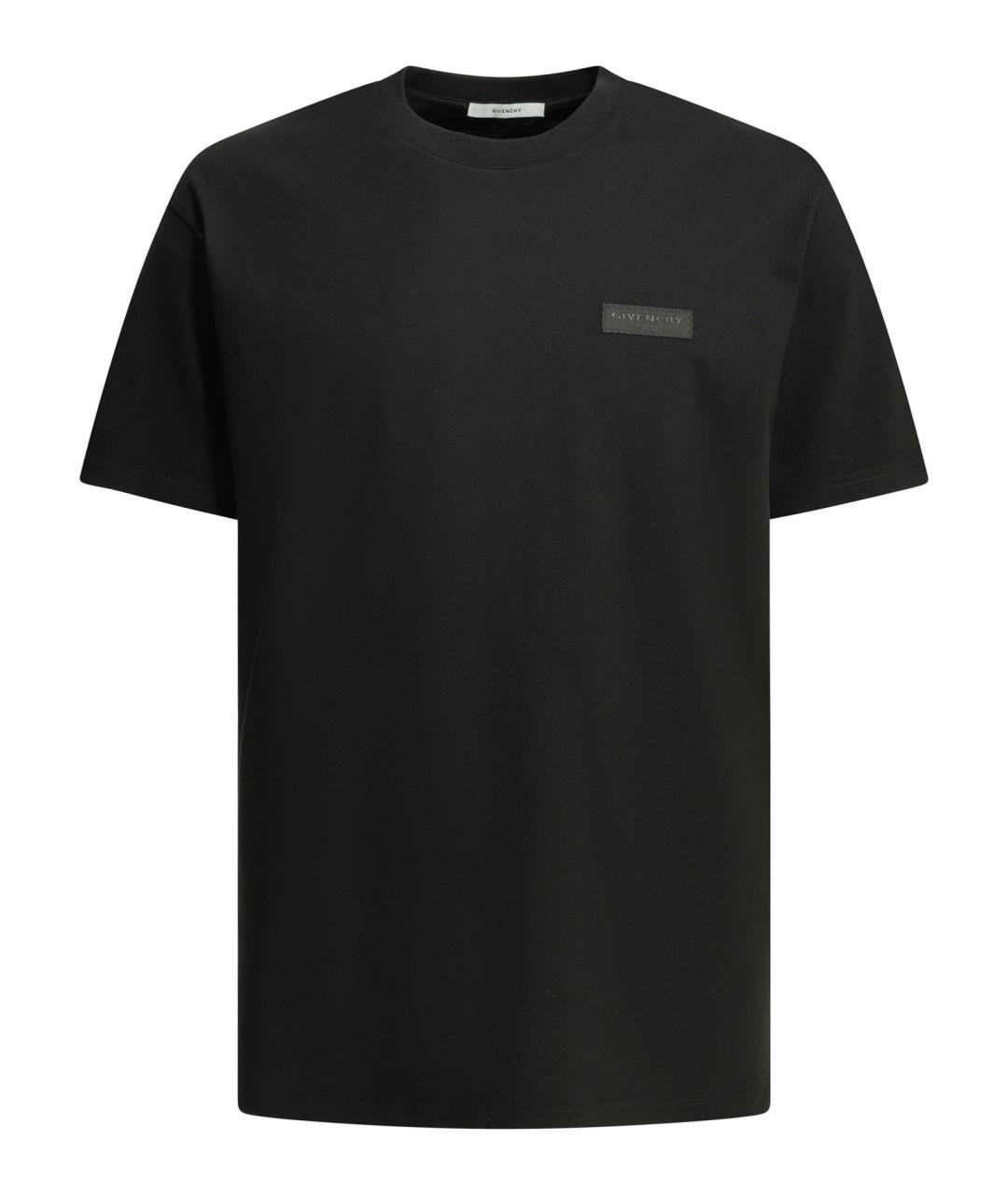 GIVENCHY Черная хлопковая футболка, фото 1