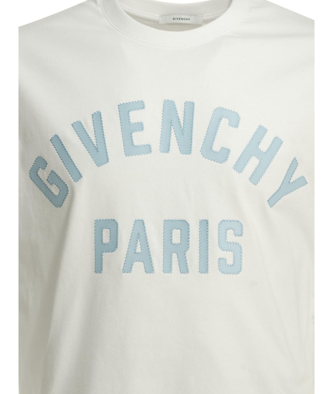 GIVENCHY Белая хлопковая футболка, фото 3