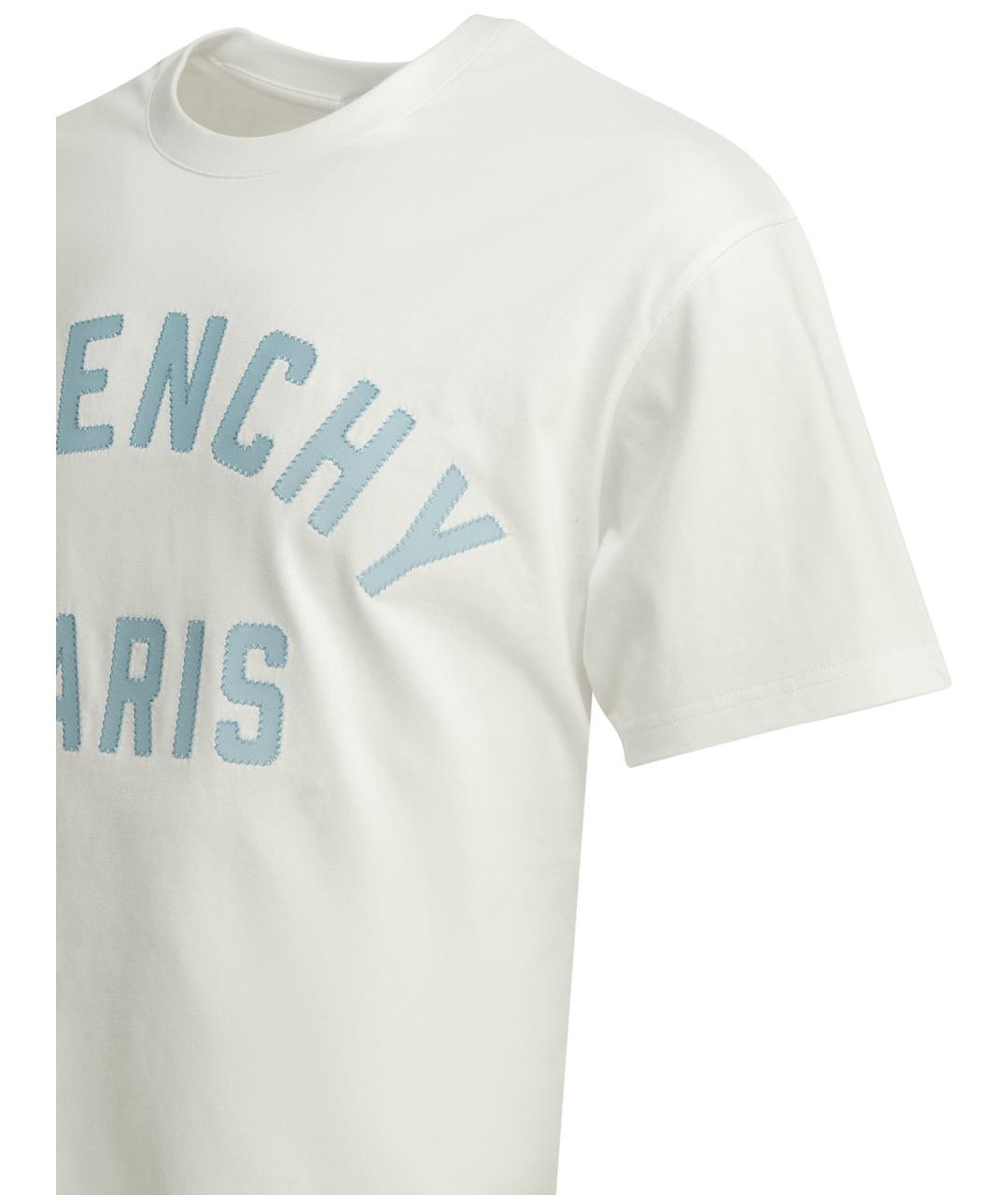 GIVENCHY Белая хлопковая футболка, фото 4