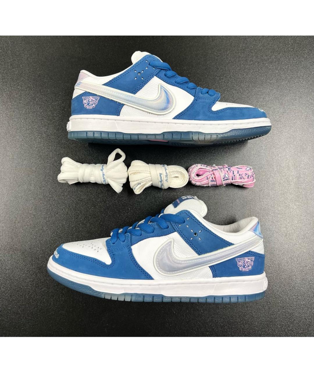 NIKE Синие низкие кроссовки / кеды, фото 7