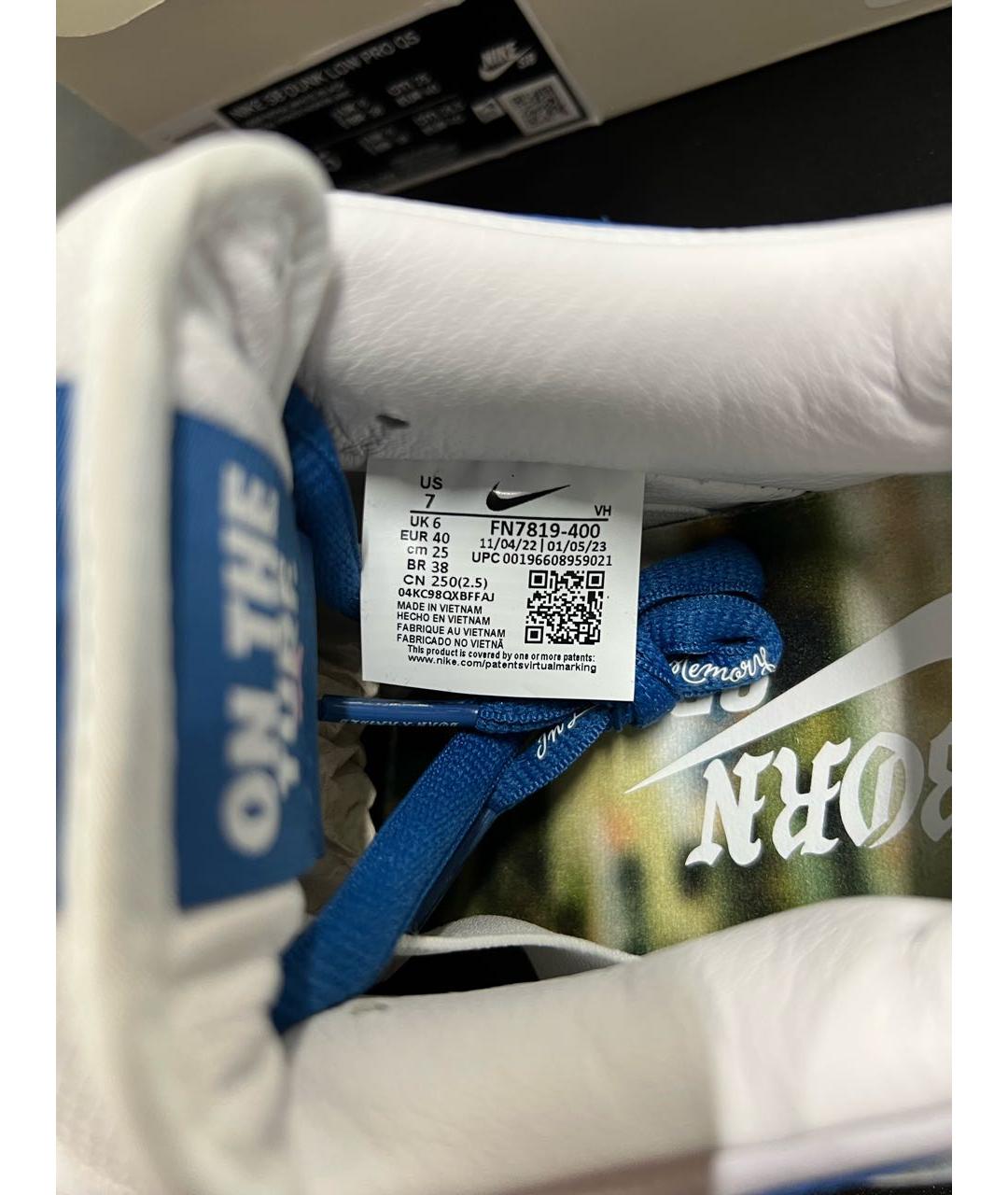 NIKE Синие низкие кроссовки / кеды, фото 6