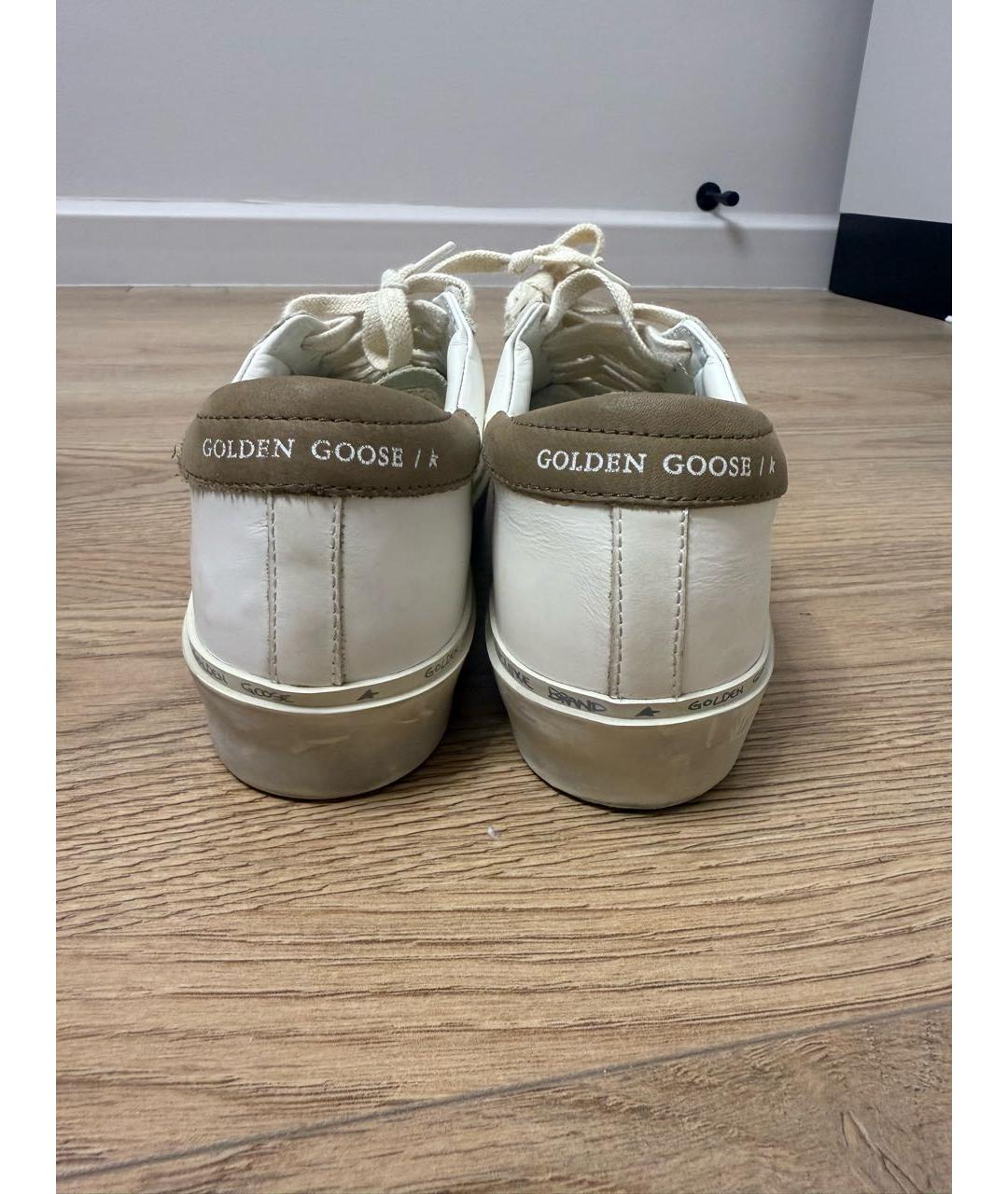 GOLDEN GOOSE DELUXE BRAND Белые кожаные кеды, фото 4