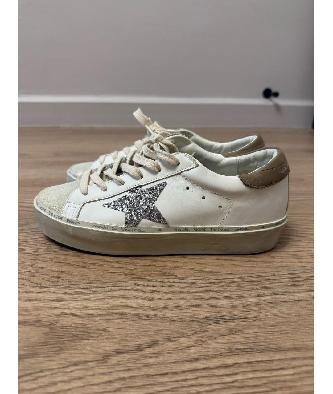 GOLDEN GOOSE DELUXE BRAND Белые кожаные кеды, фото 5