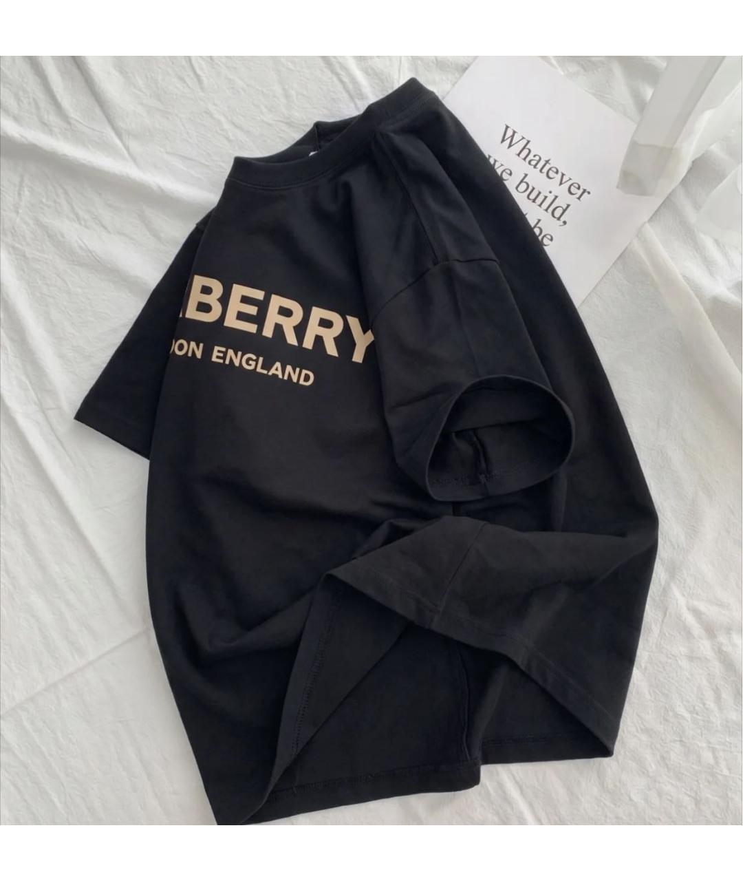 BURBERRY Черная футболка, фото 5