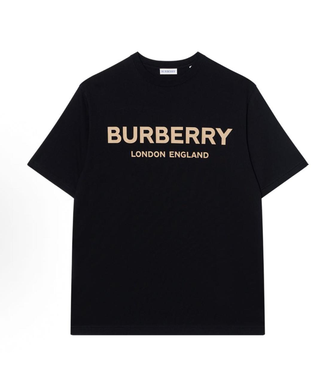 BURBERRY Черная футболка, фото 7