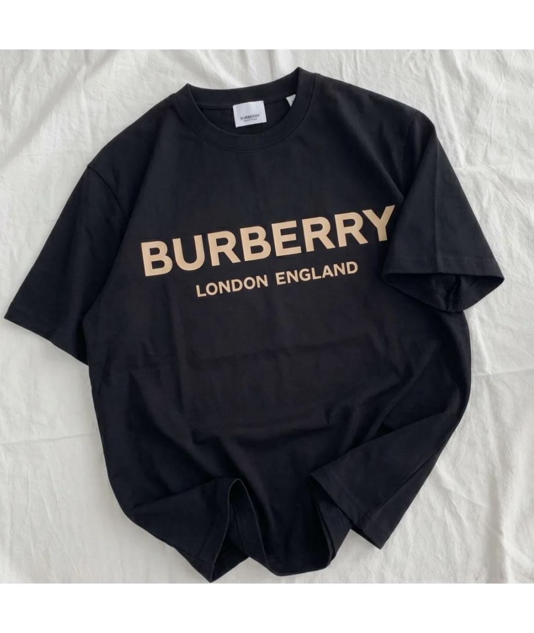 BURBERRY Черная футболка, фото 4