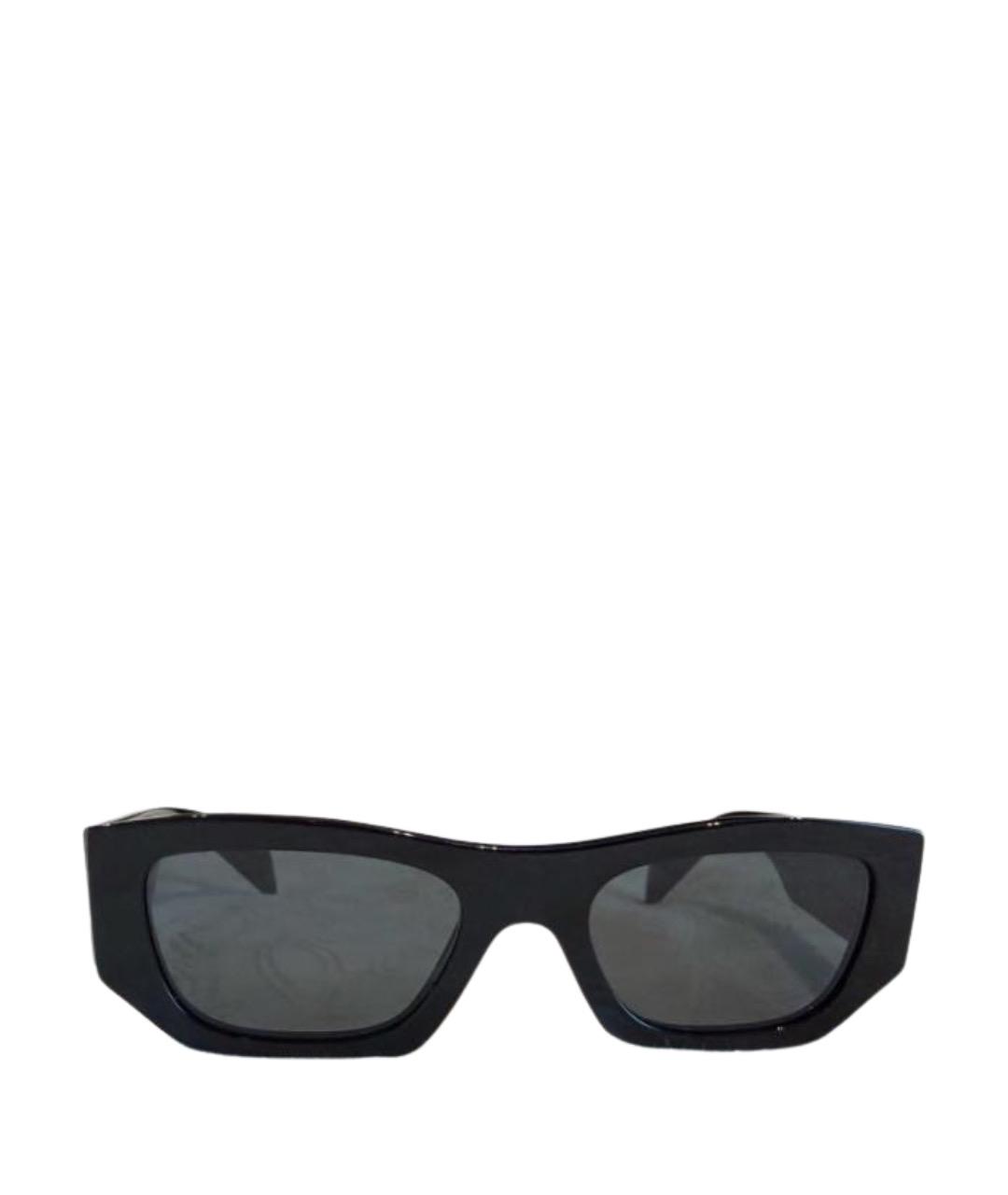 PRADA Черные пластиковые солнцезащитные очки, фото 1
