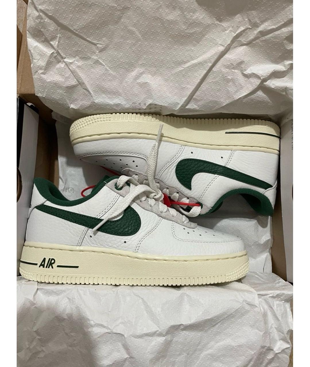NIKE Белые кожаные кроссовки, фото 4