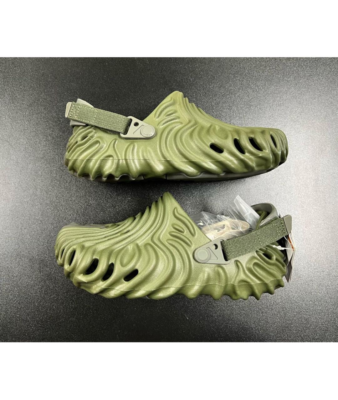 CROCS Хаки резиновые сандалии, фото 7