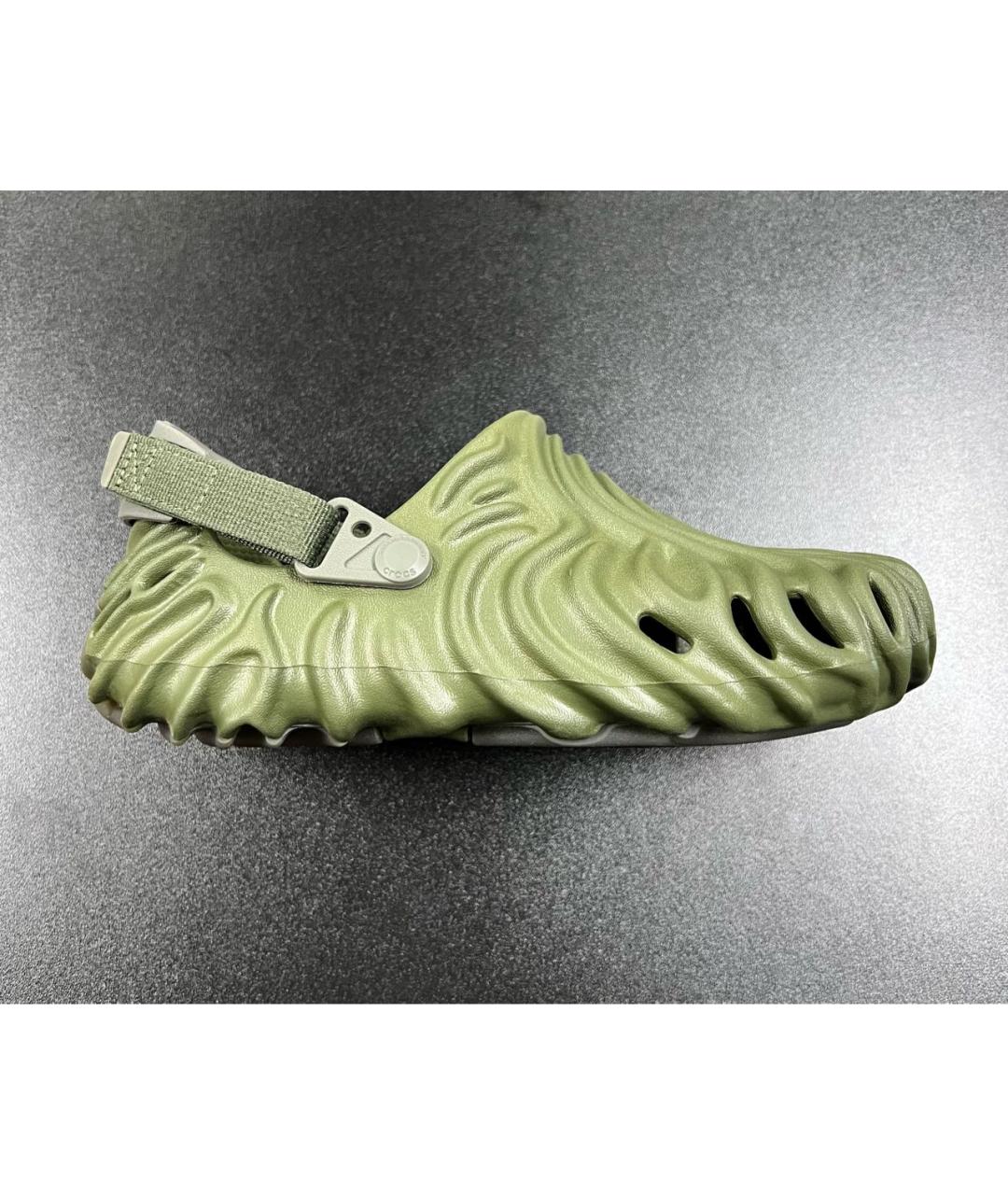 CROCS Хаки резиновые сандалии, фото 9