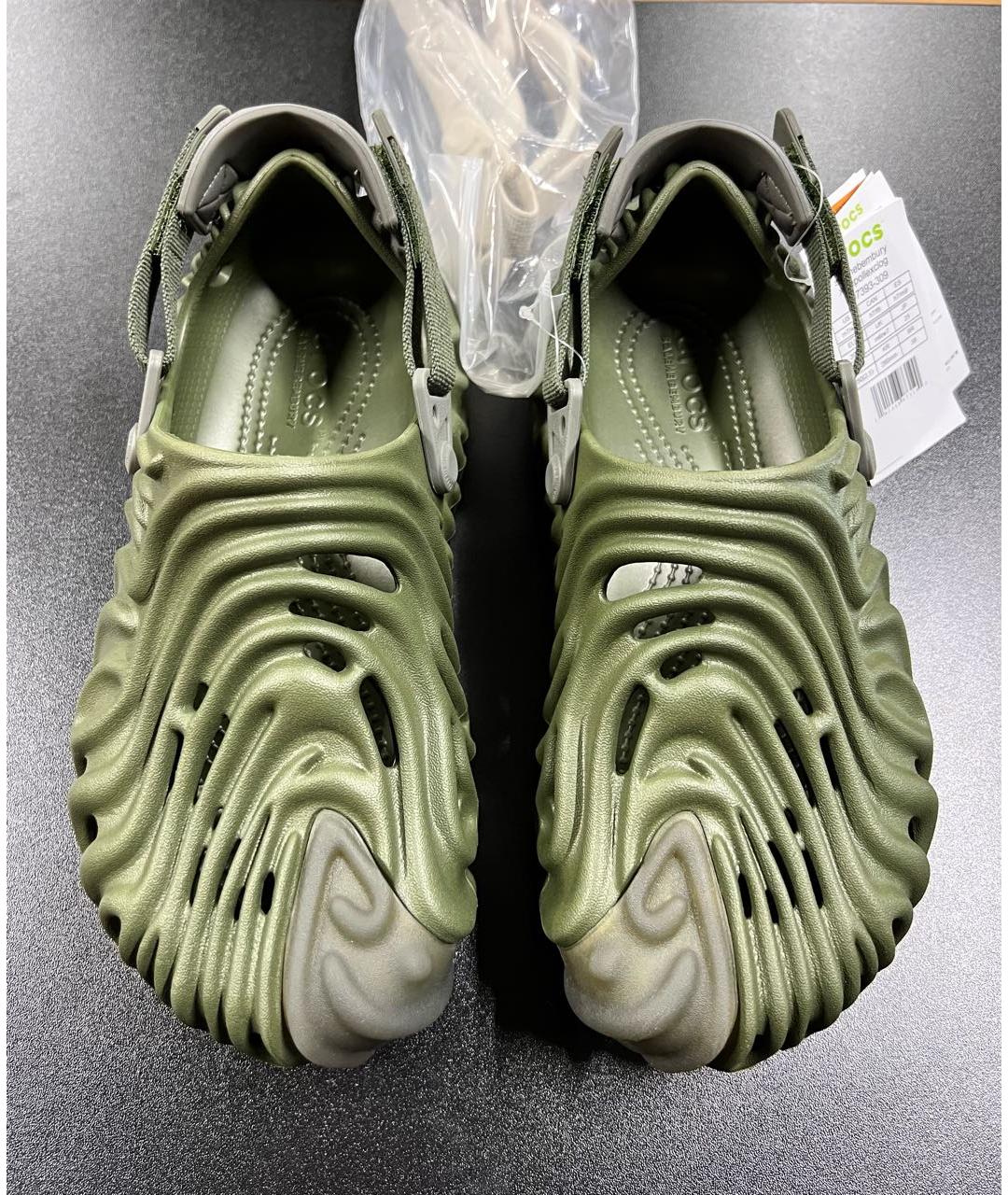 CROCS Хаки резиновые сандалии, фото 2