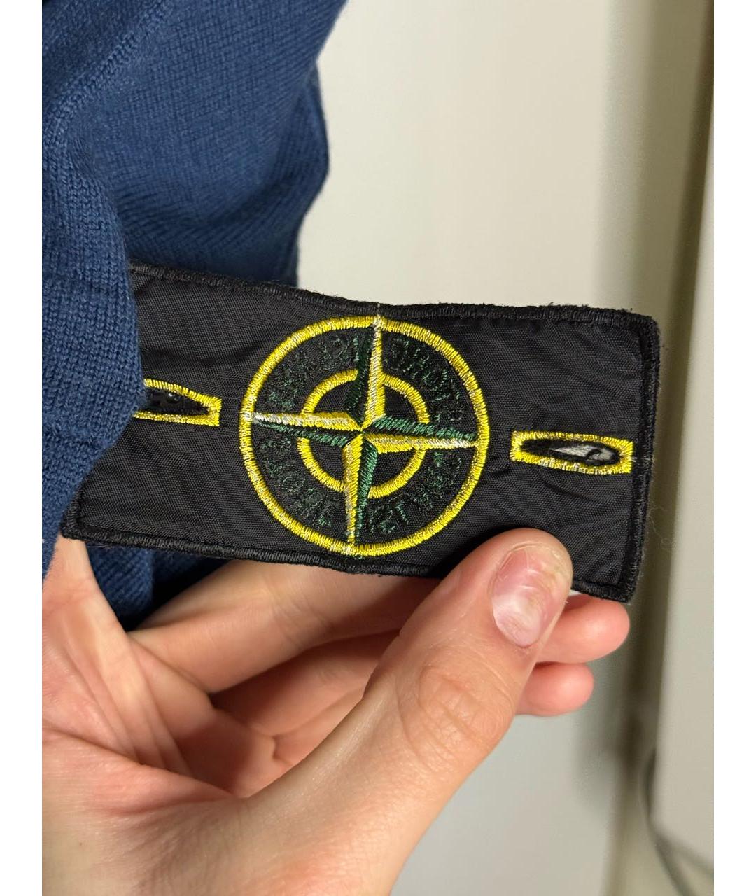 STONE ISLAND Синий джемпер / свитер, фото 3