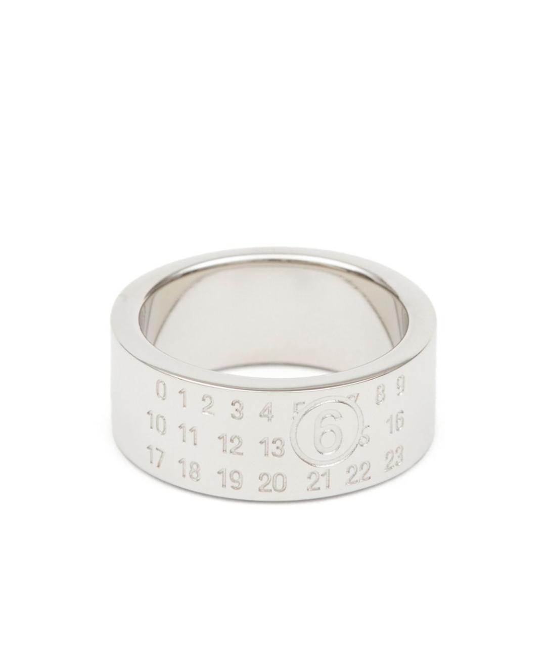 MM6 MAISON MARGIELA Серебряное металлическое кольцо, фото 1