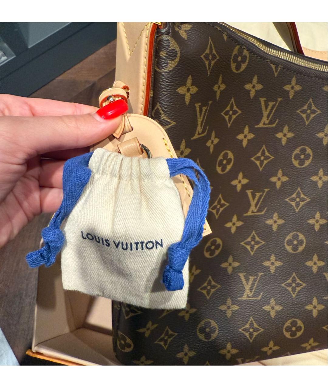 LOUIS VUITTON Коричневая сумка с короткими ручками, фото 6
