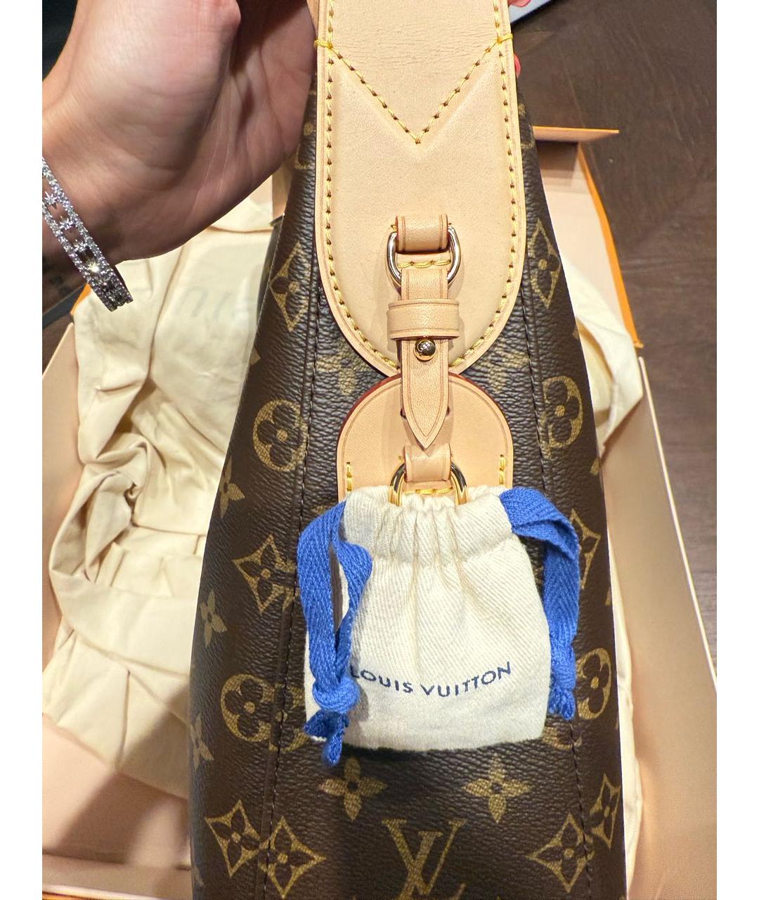 LOUIS VUITTON Коричневая сумка с короткими ручками, фото 2