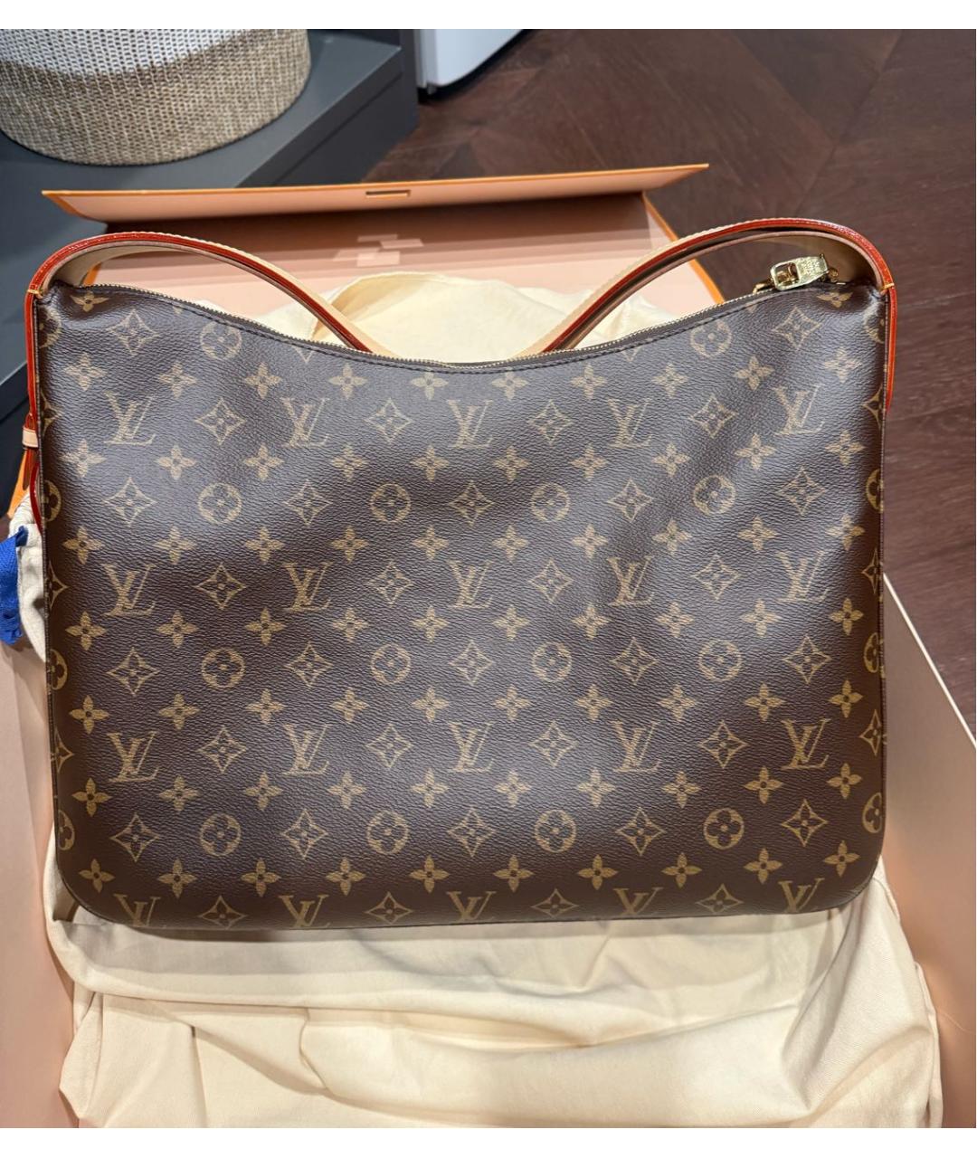 LOUIS VUITTON Коричневая сумка с короткими ручками, фото 9