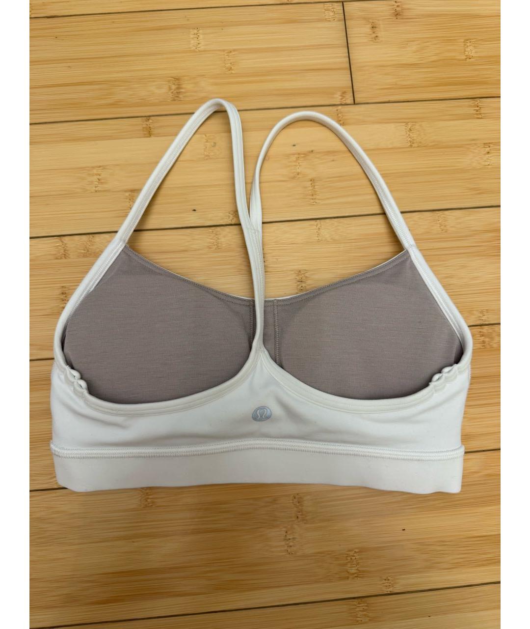 Lululemon Белая полиамидовая майка, фото 2
