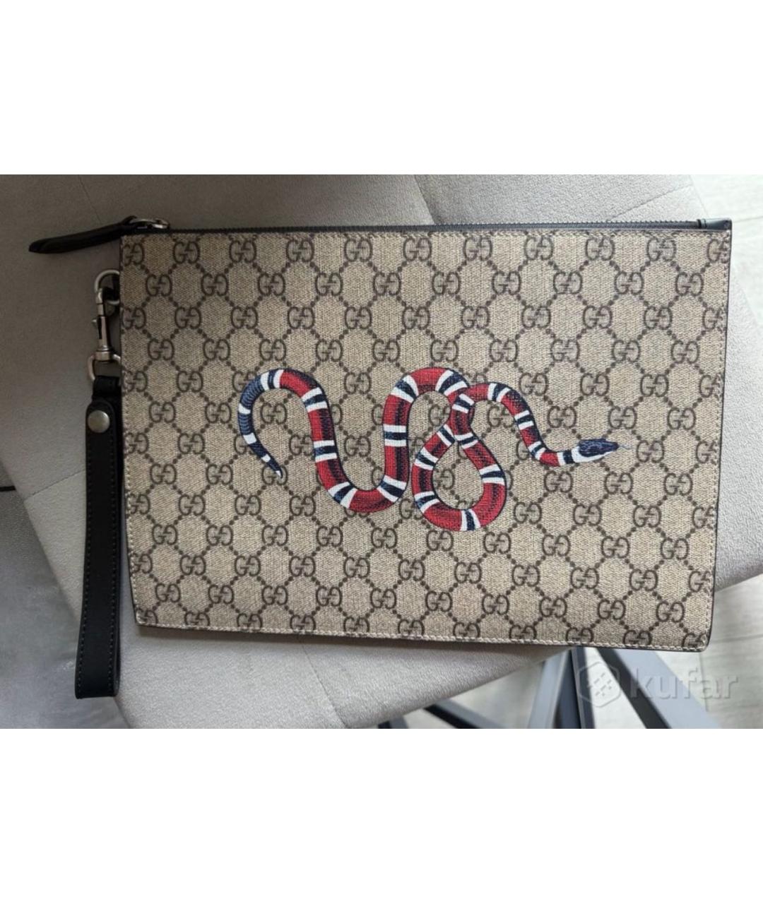 GUCCI Антрацитовая папка для документов, фото 7