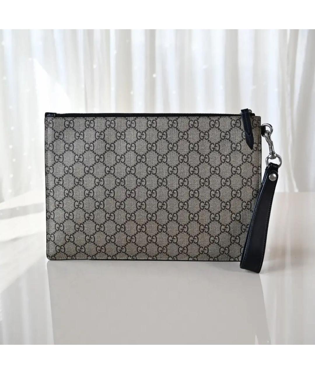 GUCCI Антрацитовая папка для документов, фото 3