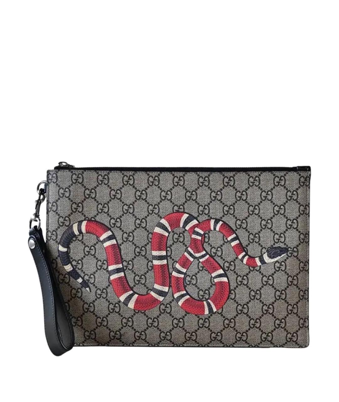 GUCCI Антрацитовая папка для документов, фото 1