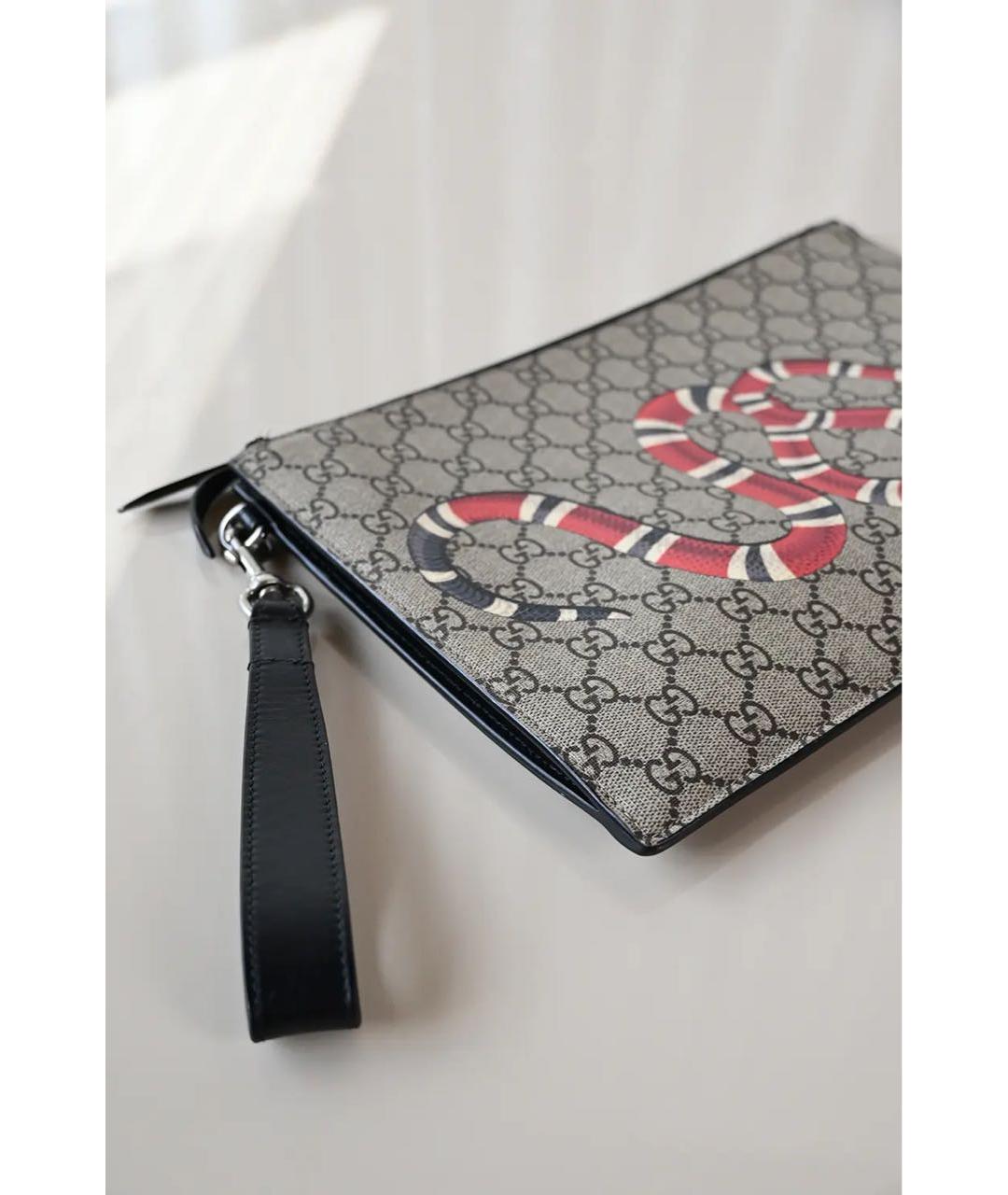 GUCCI Антрацитовая папка для документов, фото 2