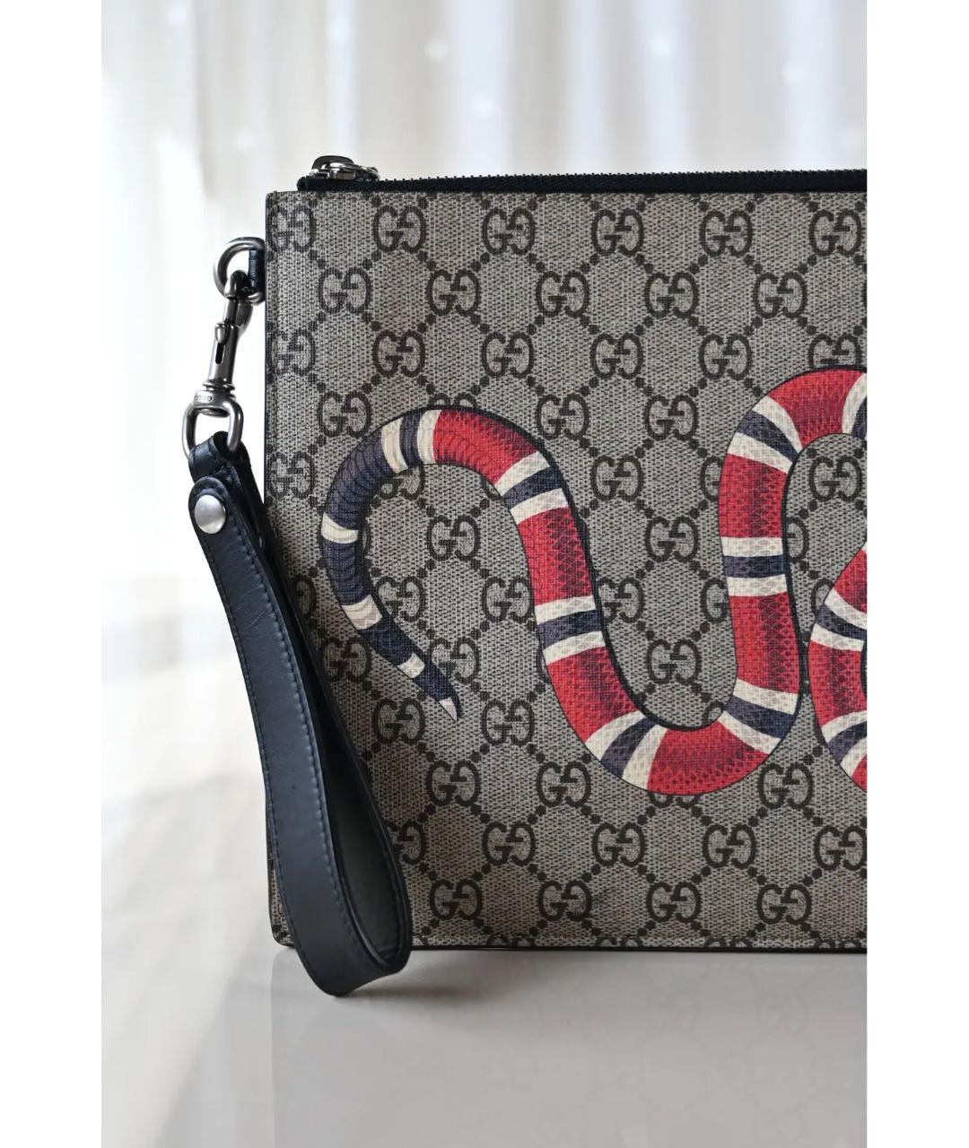 GUCCI Антрацитовая папка для документов, фото 4