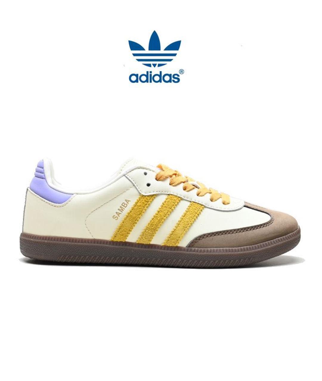 ADIDAS Белые кожаные кроссовки, фото 9