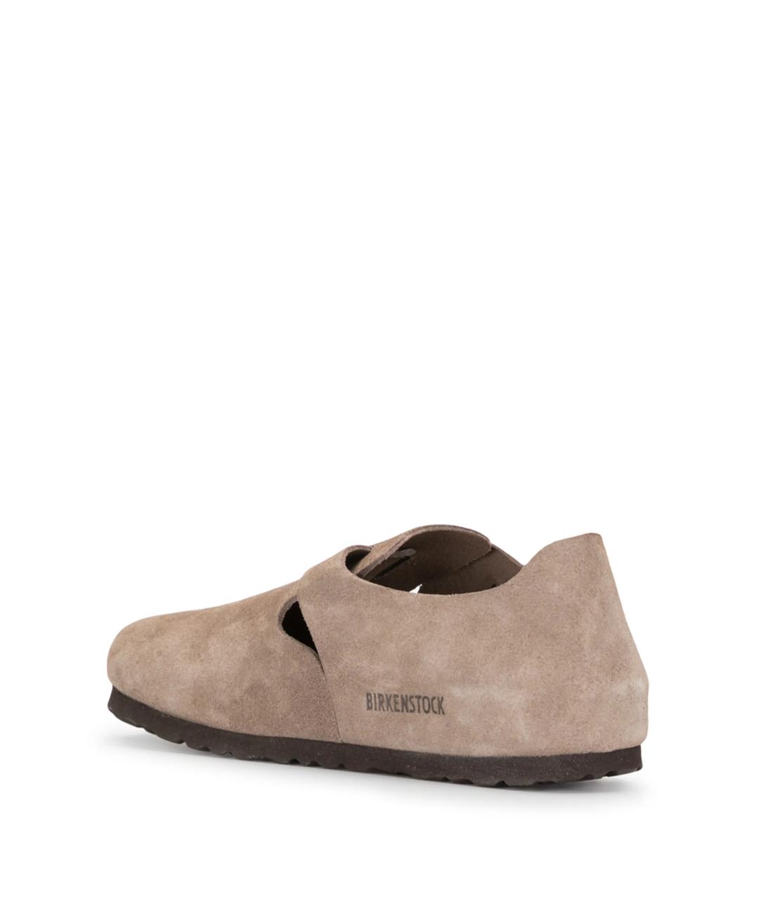 BIRKENSTOCK Бежевые замшевые босоножки, фото 3