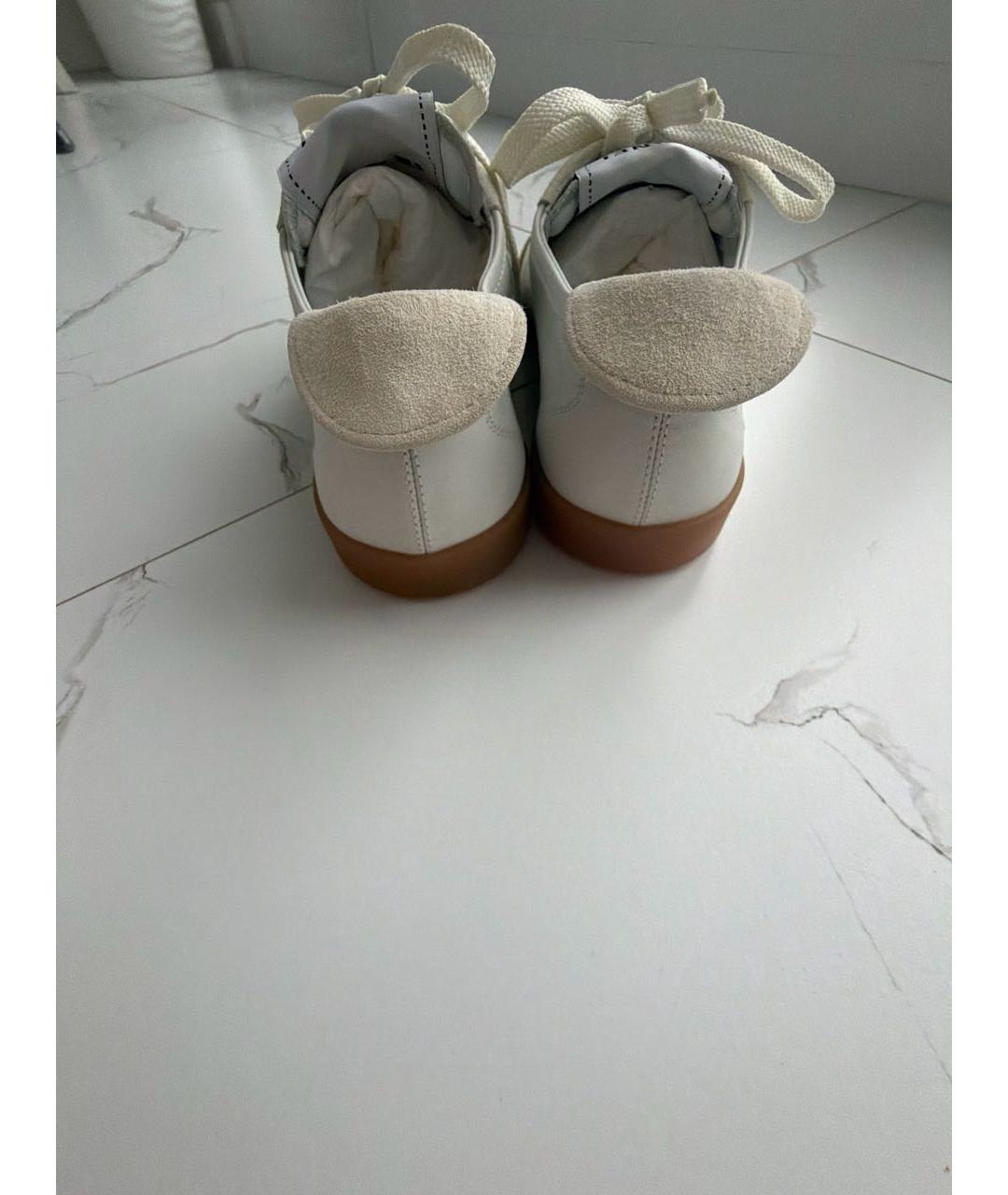 CHANEL Белые кожаные кеды, фото 4
