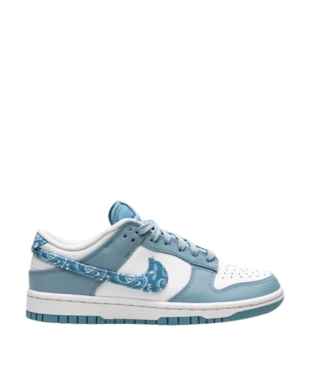 NIKE Голубые кожаные кроссовки, фото 1