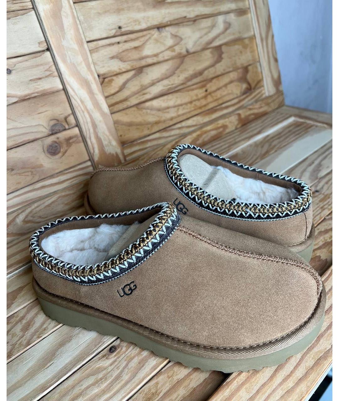 UGG AUSTRALIA Коричневые замшевые ботинки, фото 3