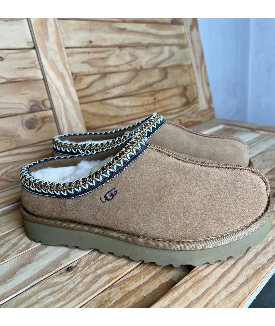 UGG AUSTRALIA Коричневые замшевые ботинки, фото 2