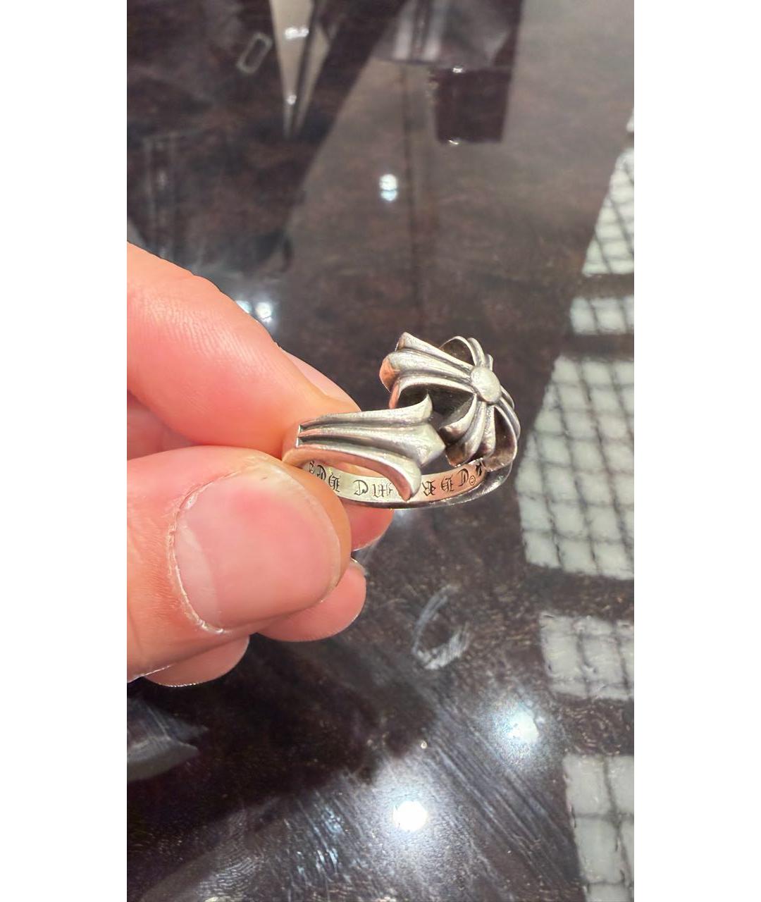 CHROME HEARTS Серебряное серебряное кольцо, фото 4