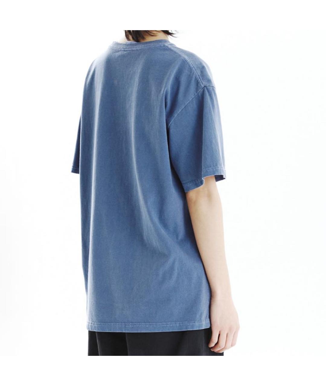 BALENCIAGA Голубая футболка, фото 4
