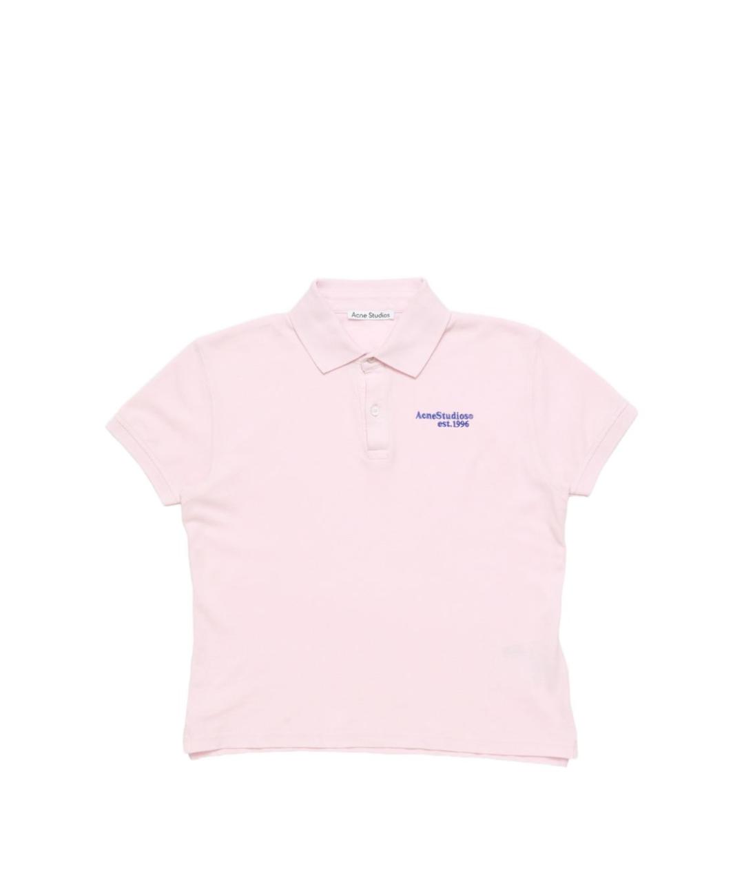ACNE STUDIOS Розовая хлопковая футболка, фото 1