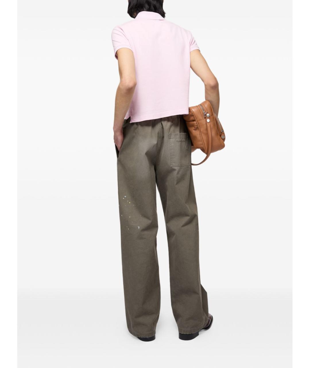 ACNE STUDIOS Розовая хлопковая футболка, фото 6