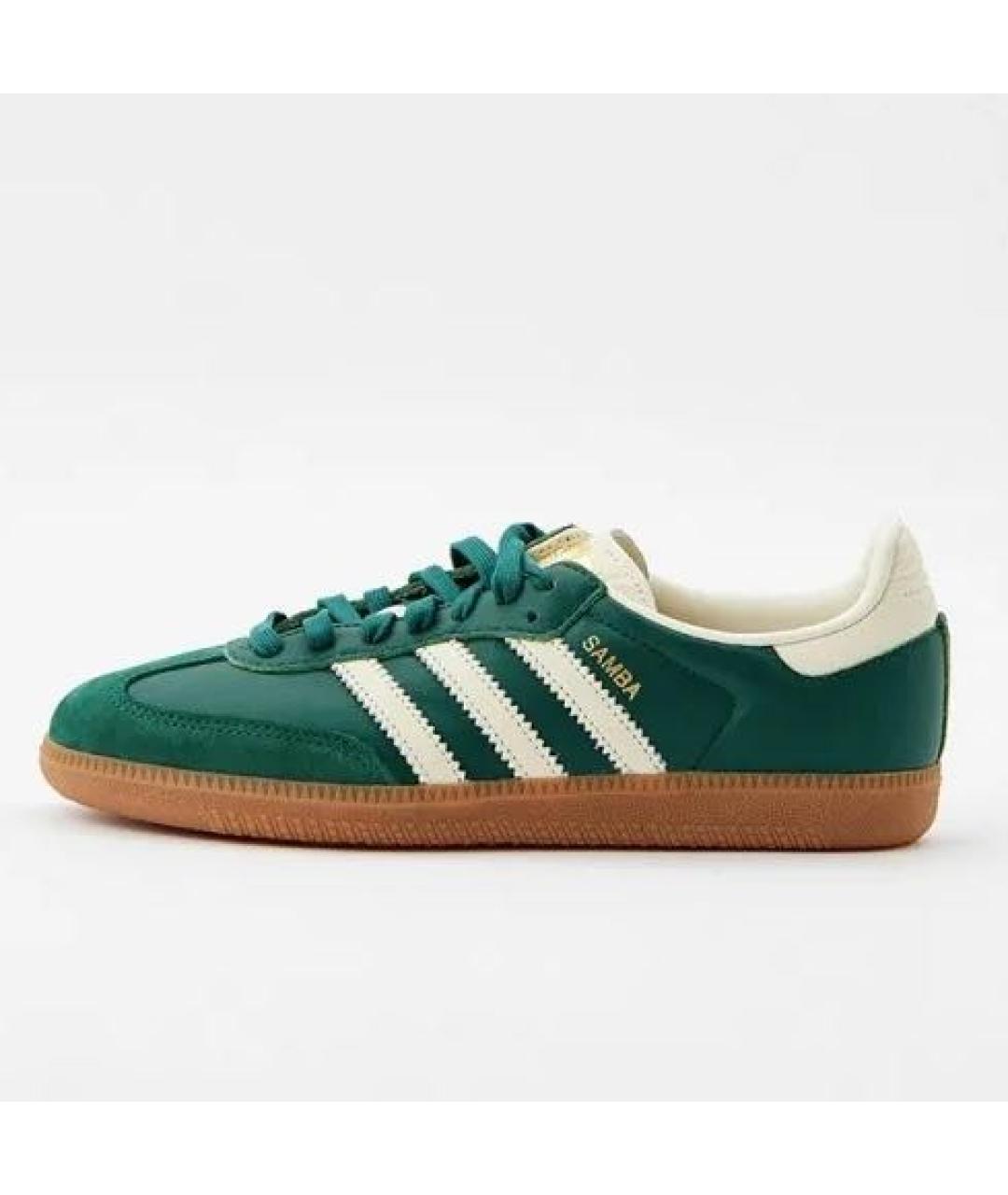 ADIDAS Зеленые кожаные кроссовки, фото 7