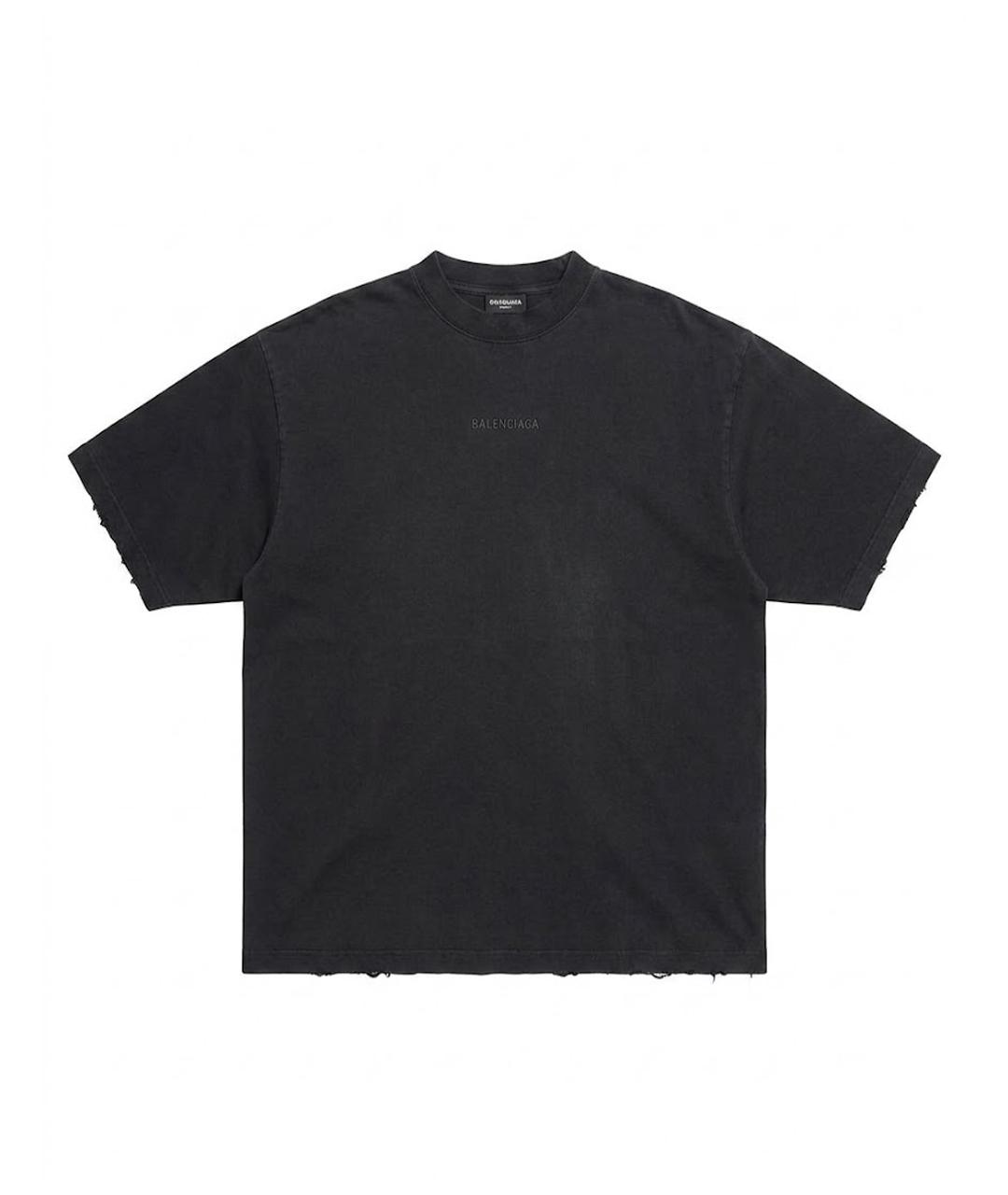 BALENCIAGA Черная футболка, фото 1