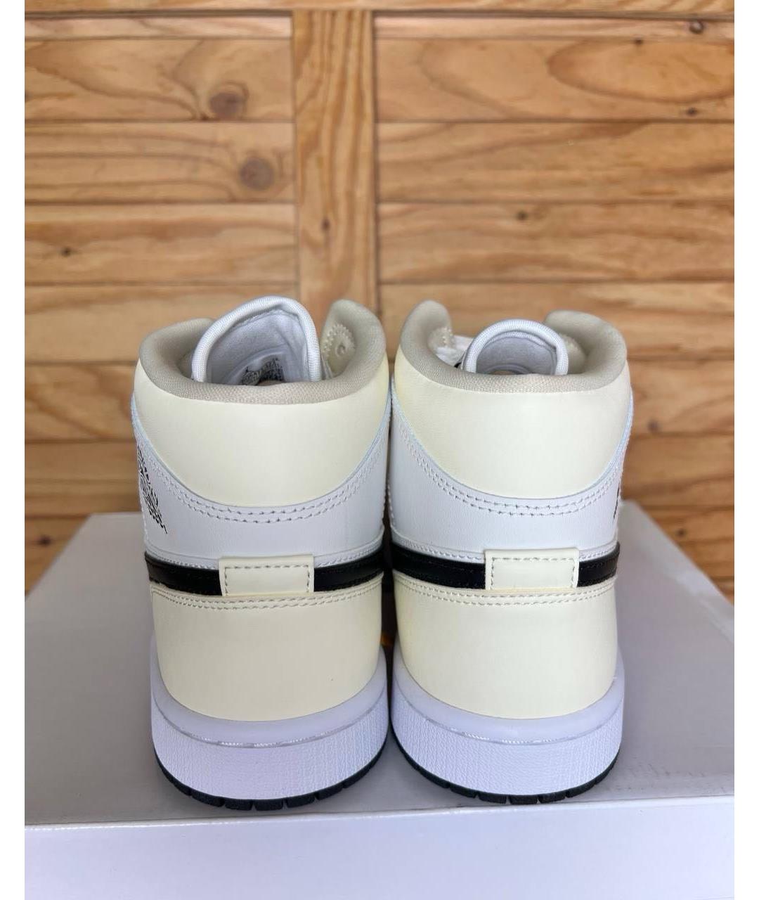 NIKE Белые кожаные кроссовки, фото 4