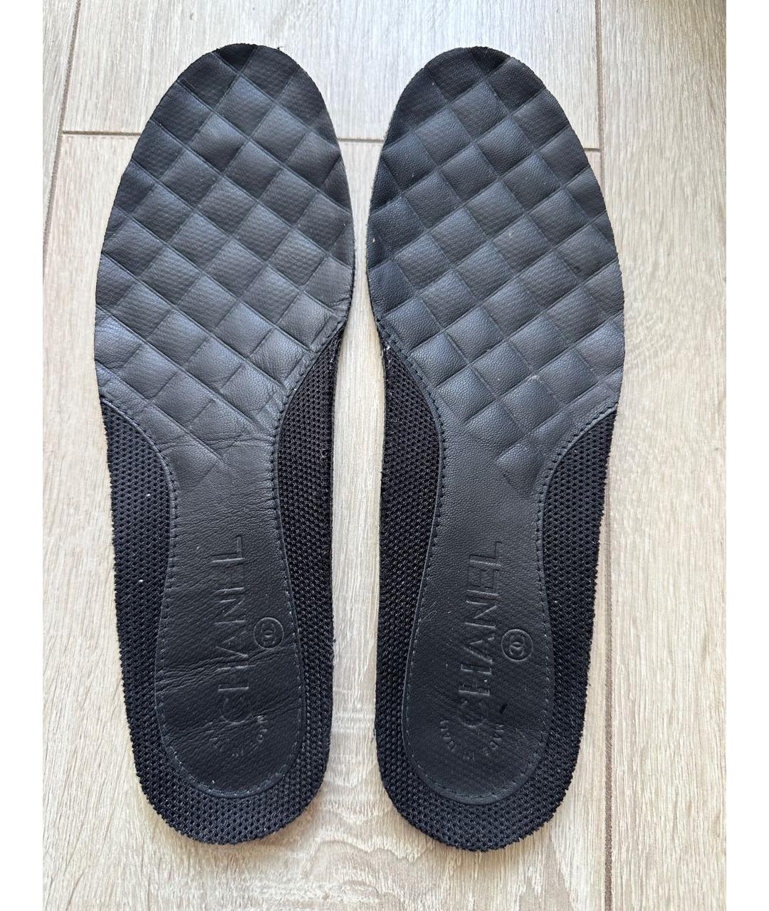 CHANEL Синие кожаные кроссовки, фото 8