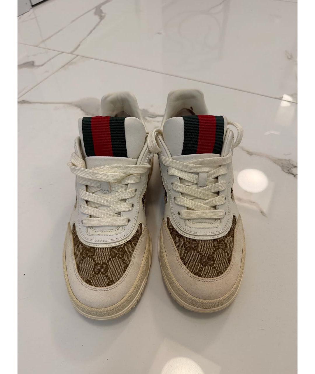 GUCCI Бежевые кеды, фото 2