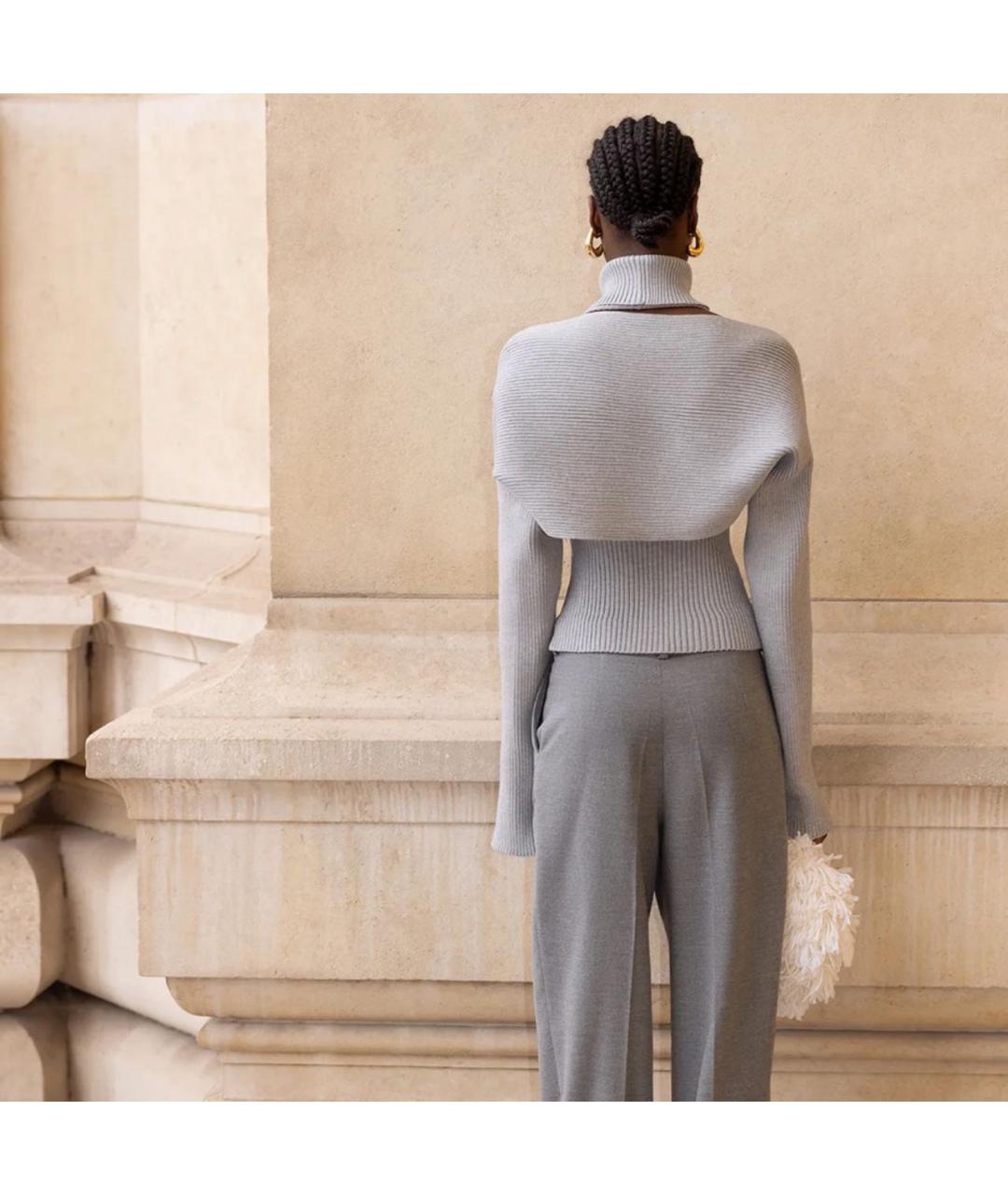 ACNE STUDIOS Серый вискозный джемпер / свитер, фото 5