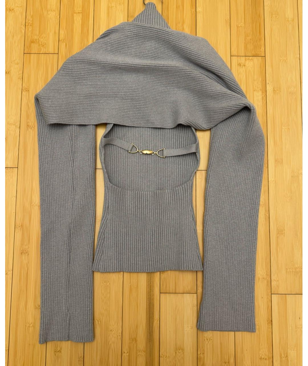 ACNE STUDIOS Серый вискозный джемпер / свитер, фото 2
