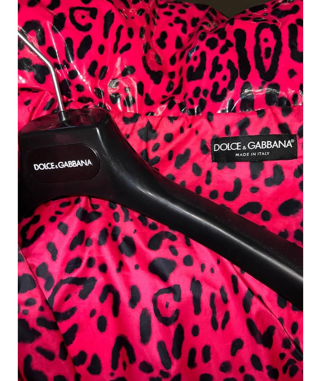 DOLCE&GABBANA Розовый пуховик, фото 2