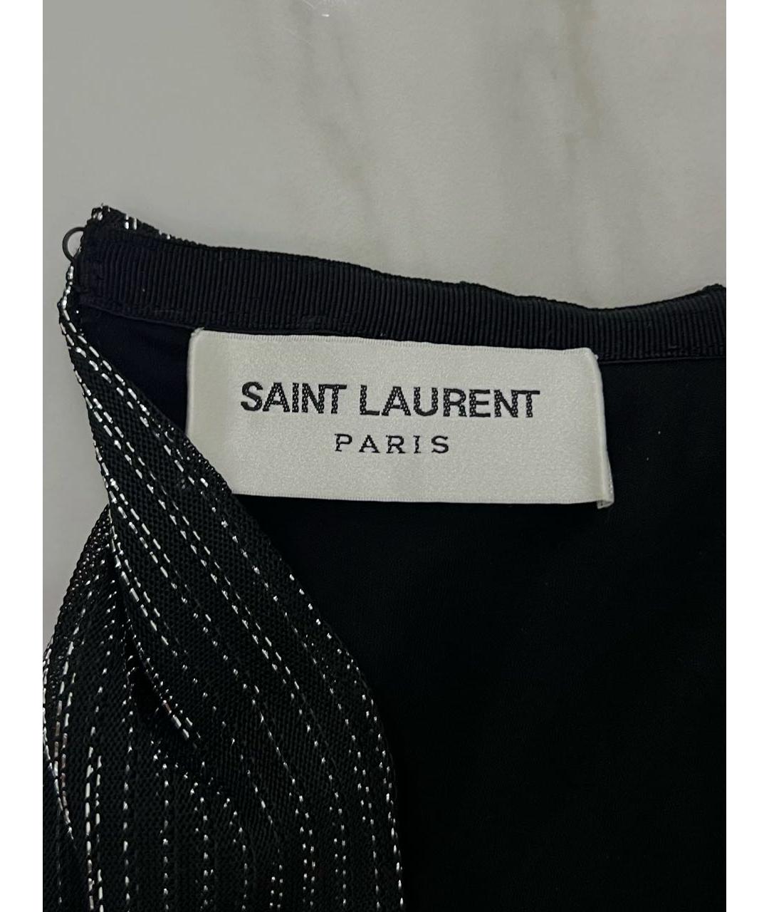 SAINT LAURENT Черное вечернее платье, фото 5