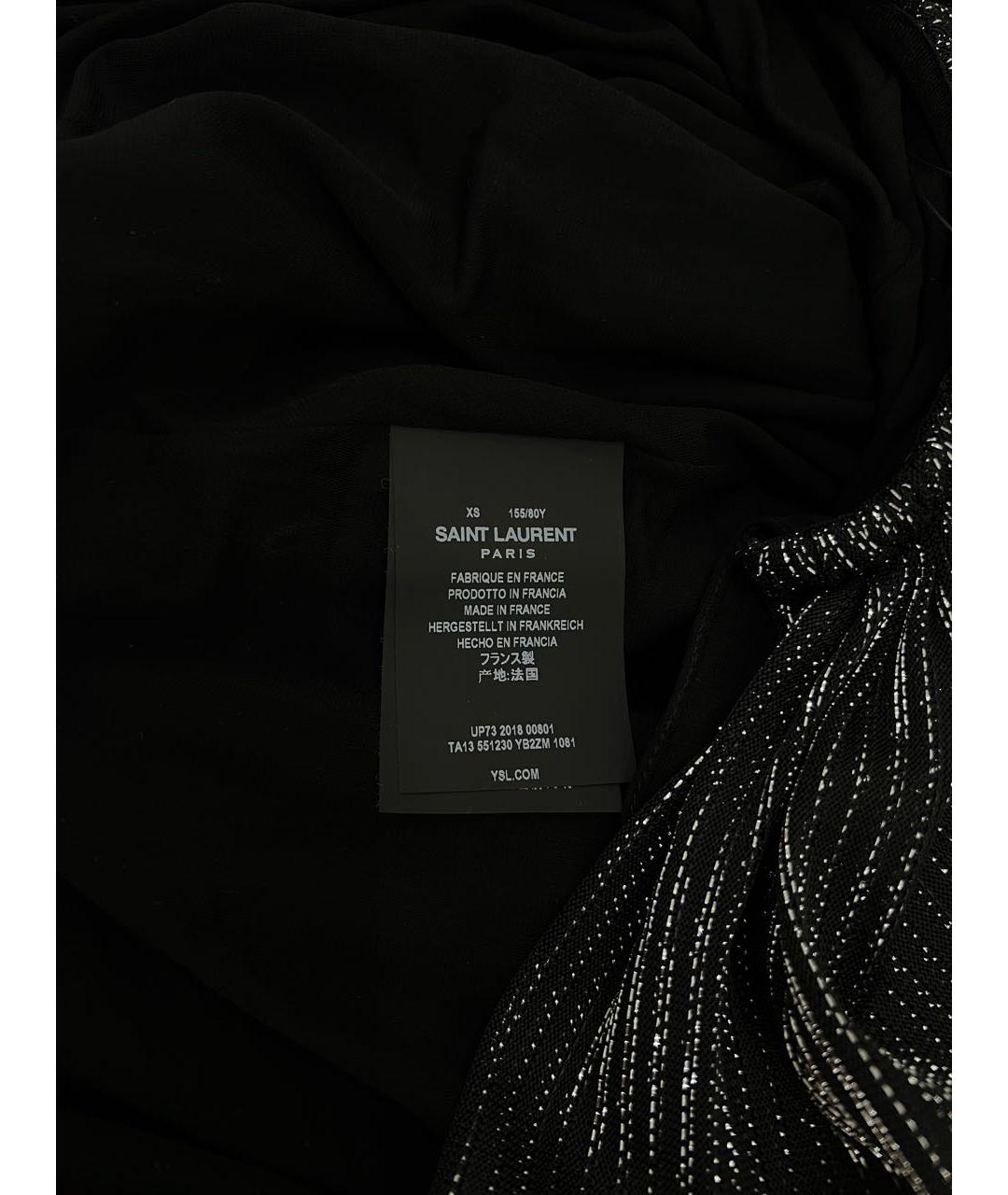 SAINT LAURENT Черное вечернее платье, фото 6