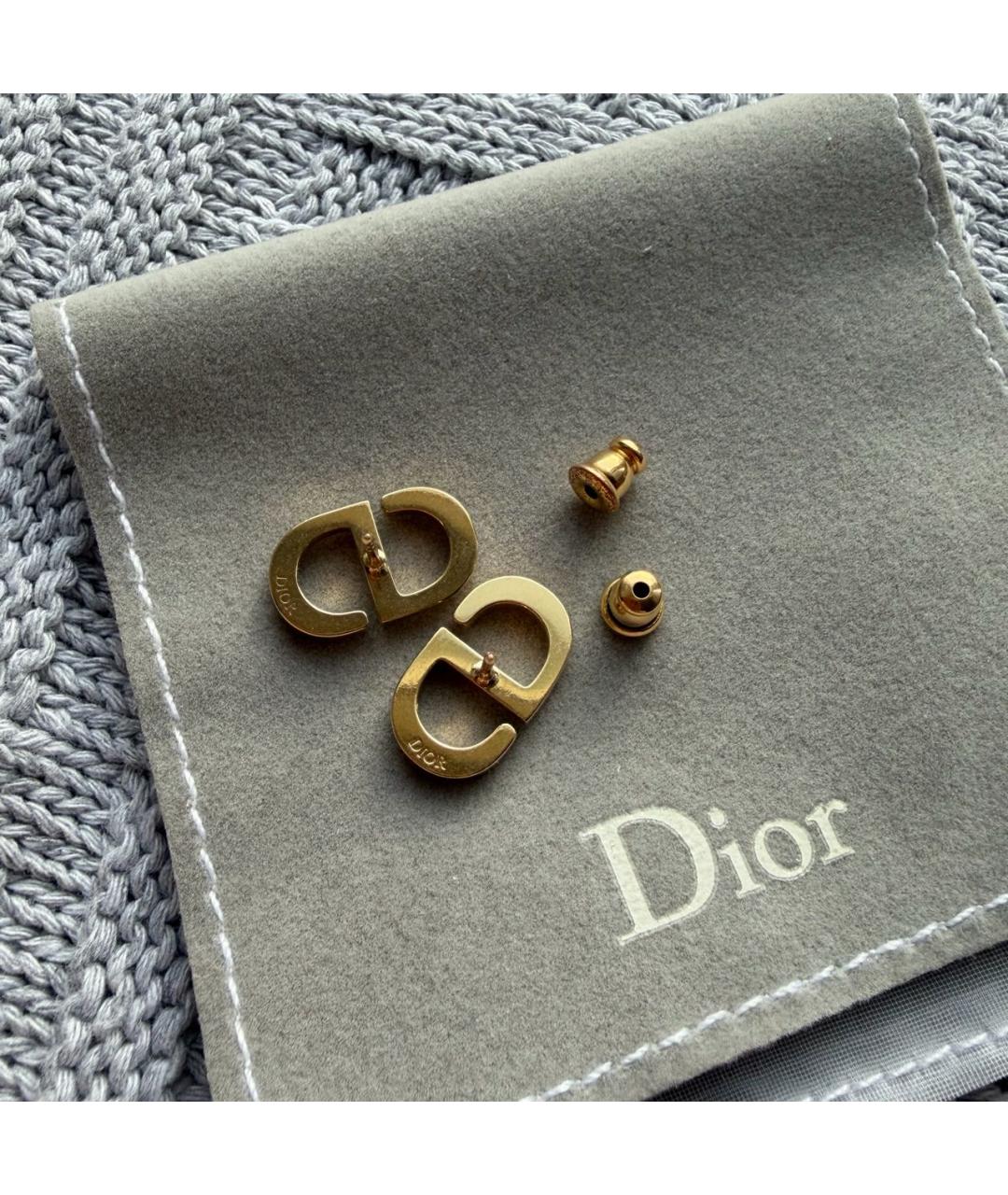 CHRISTIAN DIOR Золотые серьги, фото 3