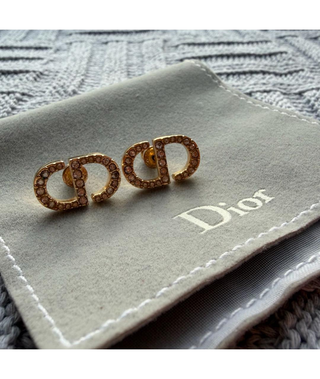 CHRISTIAN DIOR Золотые серьги, фото 6