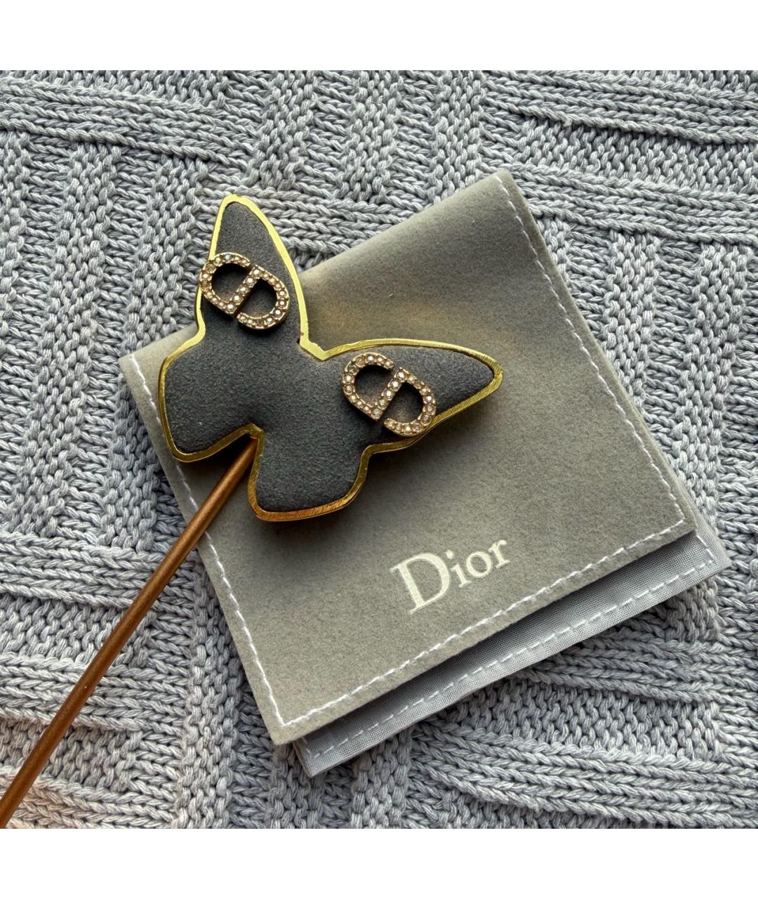 CHRISTIAN DIOR Золотые серьги, фото 2